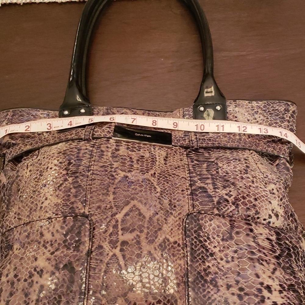 Calvin Klein python print Handbag - Picture 5 of 10